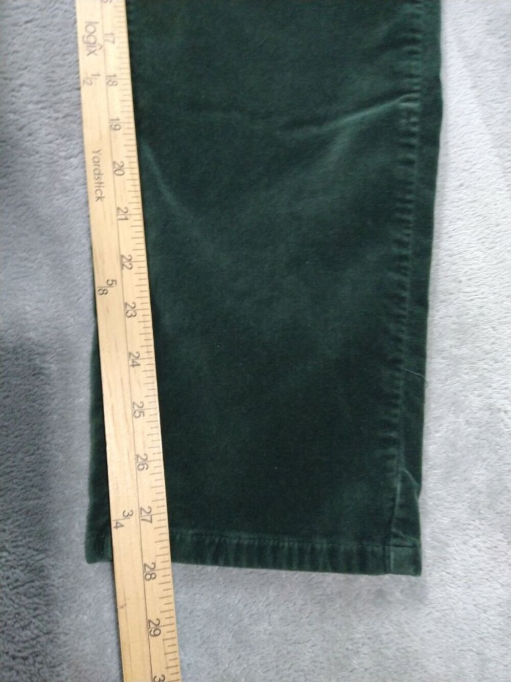 J Jill Pants Womens 16 Green Velvet Skinny High Rise 5 Pocket Stretch Cotton - Picture 5 of 10